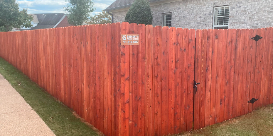 wood fence for house